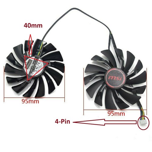 Cooler cooling fan - 2x,